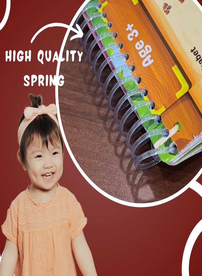Todfod Reusable Early Learning Velcro Binder Book - Montessori Activity Book for 2+ Year Olds | Shapes, Numbers, Stickers | Educational Busy Book for Toddlers" - Image 2